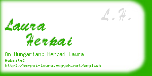 laura herpai business card